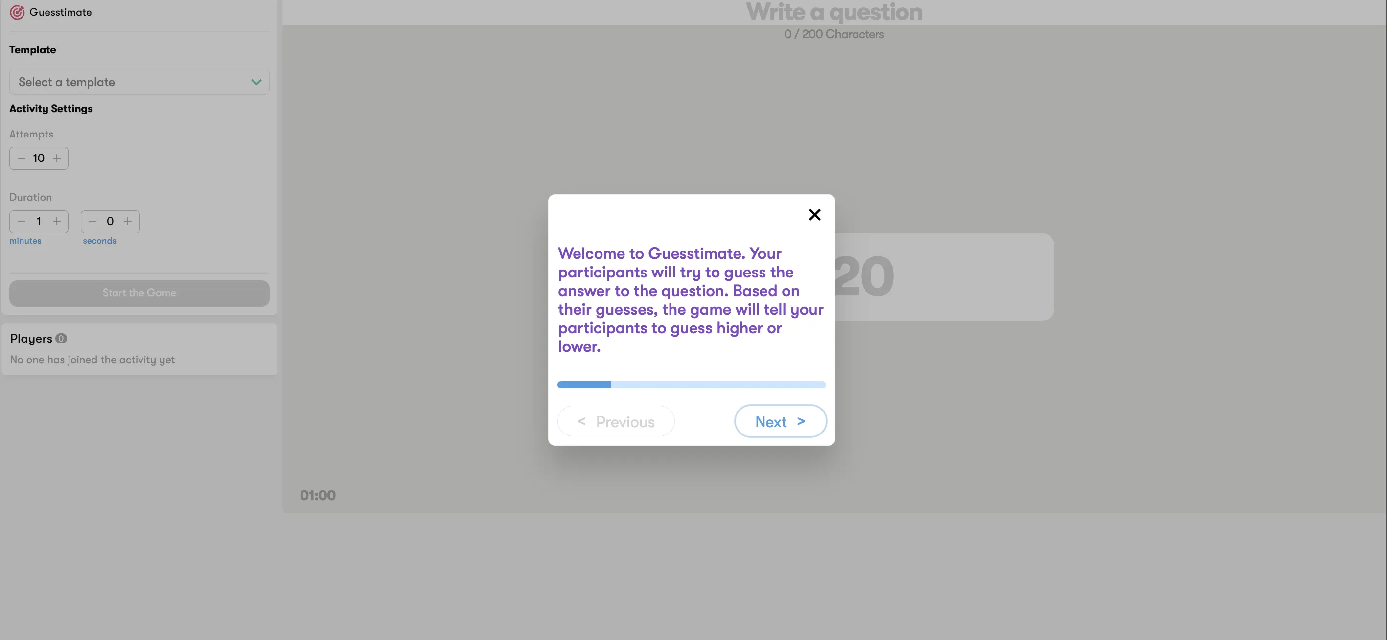 Interactive Guestimate Engagement